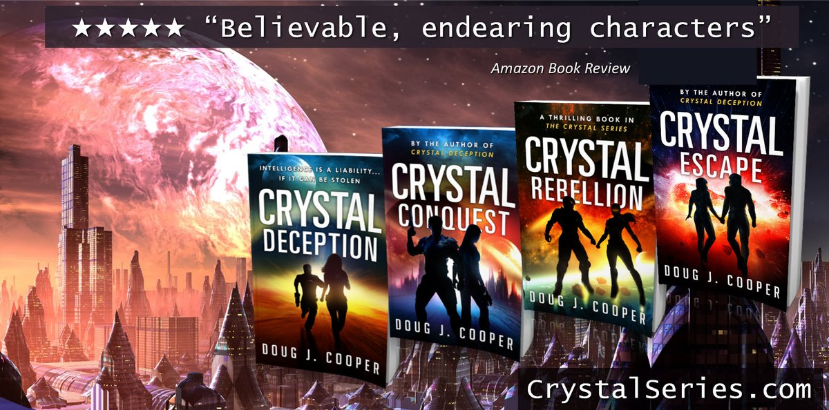 When Sid reached her table, their eyes locked. The Crystal Series – modern space opera Start with first book CRYSTAL DECEPTION Series info: CrystalSeries.com Buy link: amazon.com/default/e/B00F… #kindleunlimited #scifi