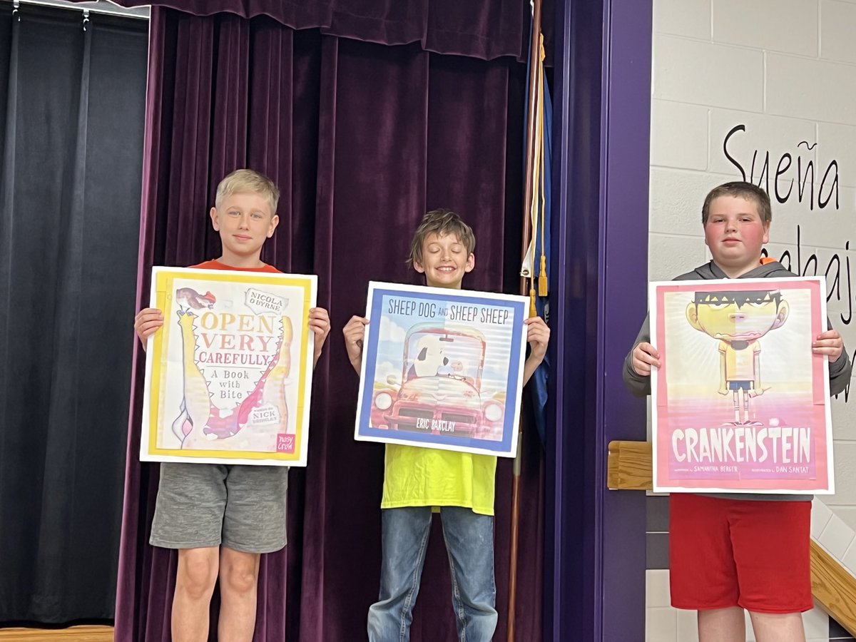 Best day ever at PVES!  We celebrated the day with our Funny Book Tournament Rally.  The 2020 champion was Creepy Pair of Underwear.  Thank you literacy team.  ⁦<a href="/LiteraryCrush/">Kim Tate</a>⁩ ⁦<a href="/bethanydeputy/">Bethany Deputy</a>⁩ ⁦<a href="/margojantzi/">Margo Jantzi</a>⁩ #PVES_learns ⁦@oscheikl⁩
