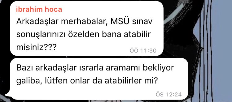 korkunc bir rehber hocasına sahibim