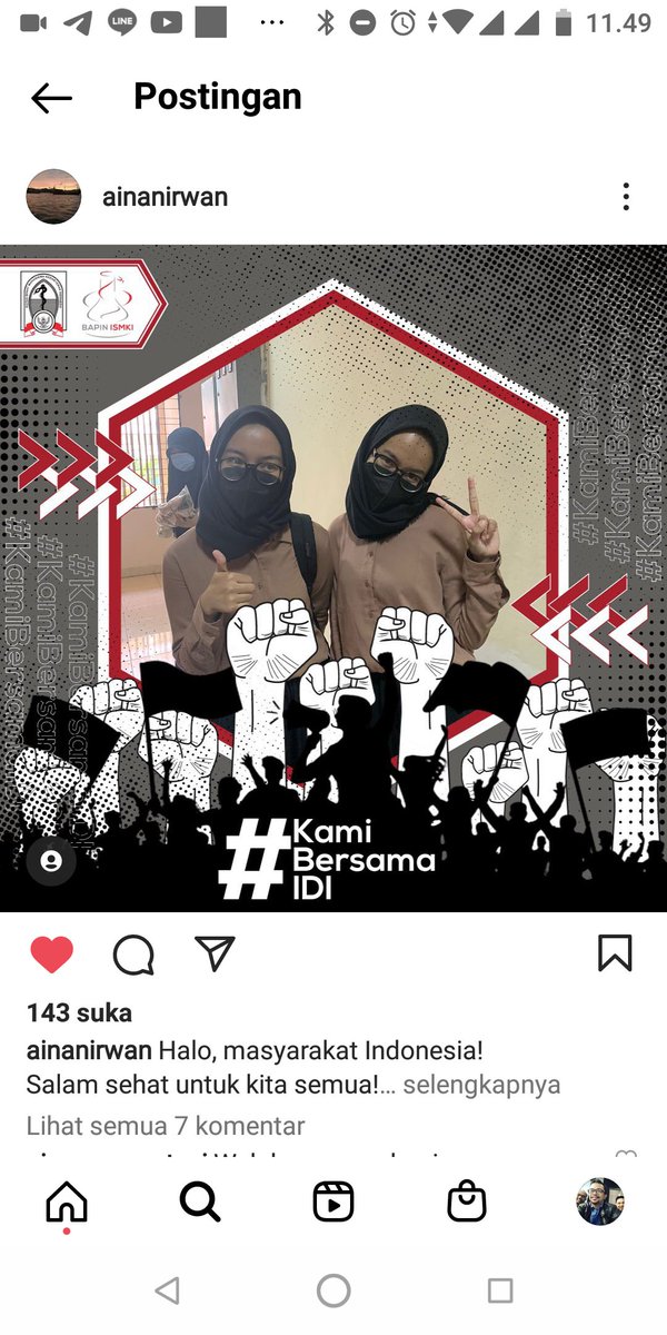 nirwan_anestesi's tweet photo. Dukungan Mahasiswa FK ke IDI...
*Ngga pernah cerita2 pada Kak Aina dan Aini ttg perkembangan IDI, karena dari sejak mereka kecil sy berusaha utk tdk bercerita ttg hal kesibukan sy pada mereka... Tadi lihat postingan IG mereka...
#WeStandWithIDI https://t.co/52L4s4SjrW
