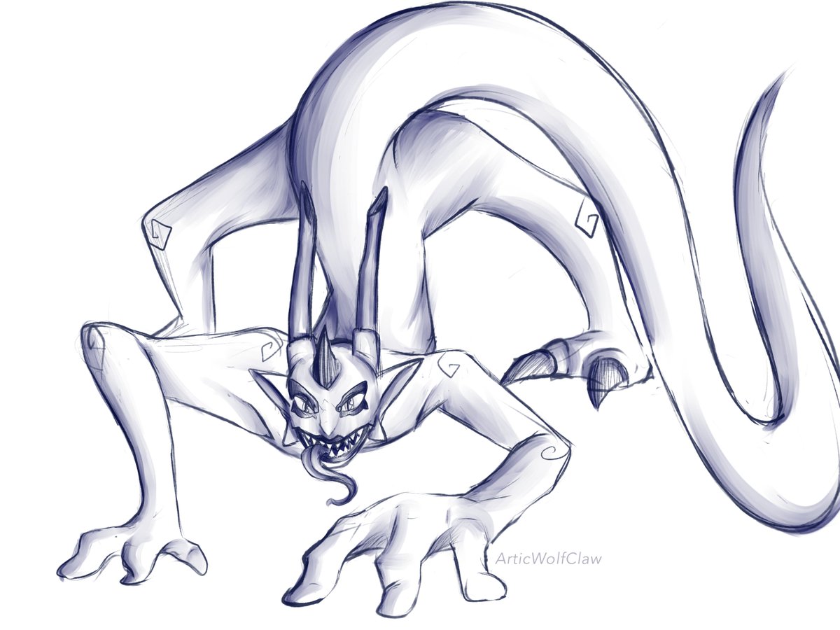 ClawArtic's tweet photo. Bendy Boi 
He‘s so much fun to draw!~
#wakfu #adamai #adamaï #dragon #art #fanart https://t.co/w9flZb7ifF