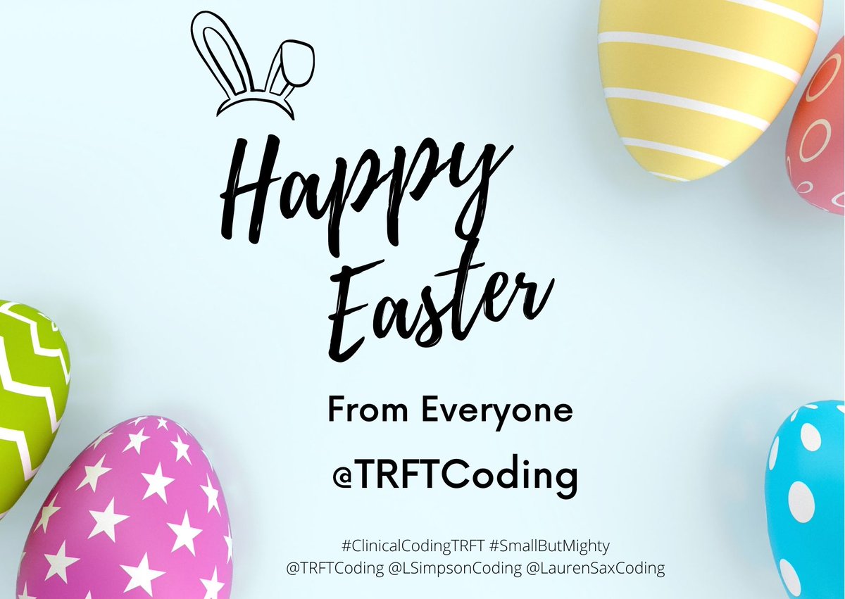 TRFTCoding's tweet image. 🐥🍫🐰🍫🐥@RotherhamNHS_HI @LSimpsonCoding @LaurenSaxCoding