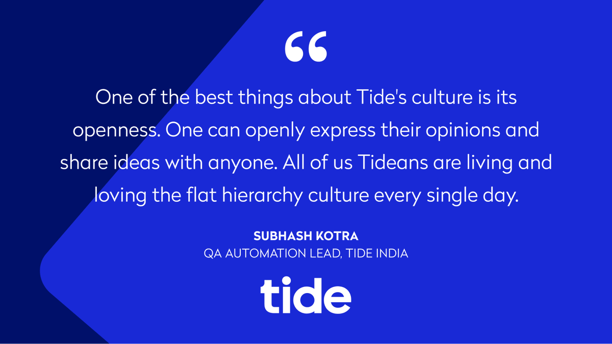 TideBusinessIND's tweet photo. Say hello to @subhashkotra ๐ our QA Automation Lead in India ๐ฎ๐ณ. Subhash is a runner๐โโ๏ธ, a bloggerโ๏ธ, a traveller ๐ฃ and a drummer ๐ฅ.
Join us in celebrating Subhashโs contributions to Tide. ๐๐๐
#TGIFwithTideans #LifeAtTide #OneTeam #Tideans #TideIndia https://t.co/sRJ75tL9sl