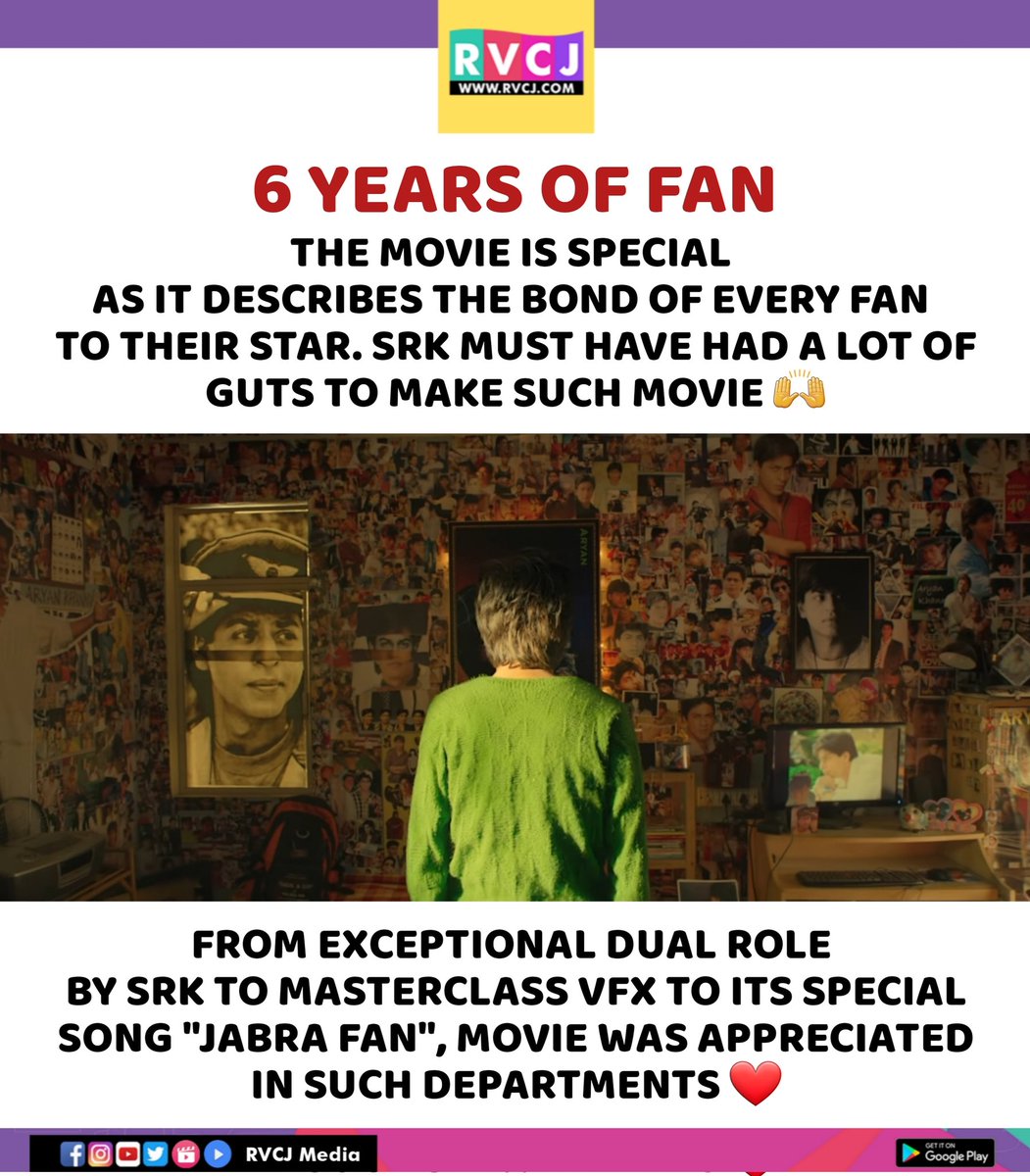 6 Years of Fan!

#fan #fanmovie #srk #shahrukhkhan #rvcjmovies #rvcjinsta