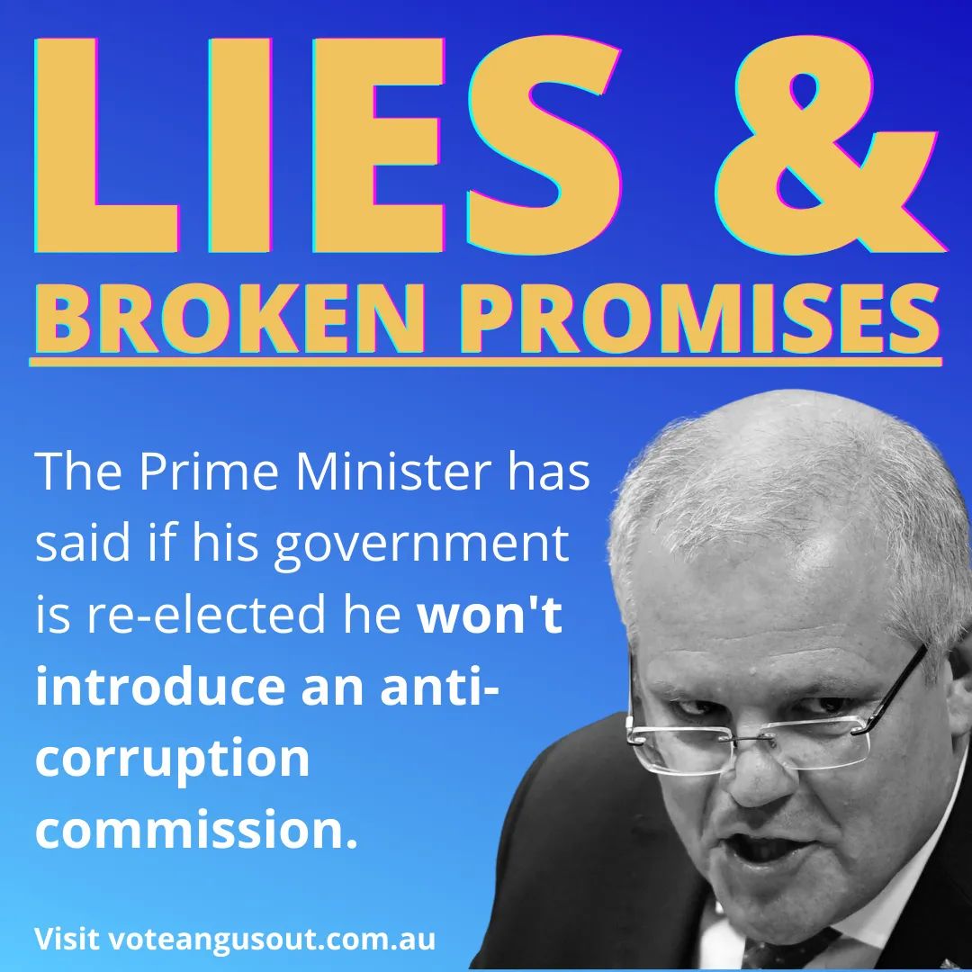 VoteAngusOut's tweet photo. The choice is clear. Vote the Libs out if you care about stamping out corruption.

Put Angus last on your House of Reps ballot paper. Put the Libs last on your Senate ballot paper. Dead last is where they put you so dead last should be where you put them.

#auspol #PutAngusLast https://t.co/mhL3jlnB8f