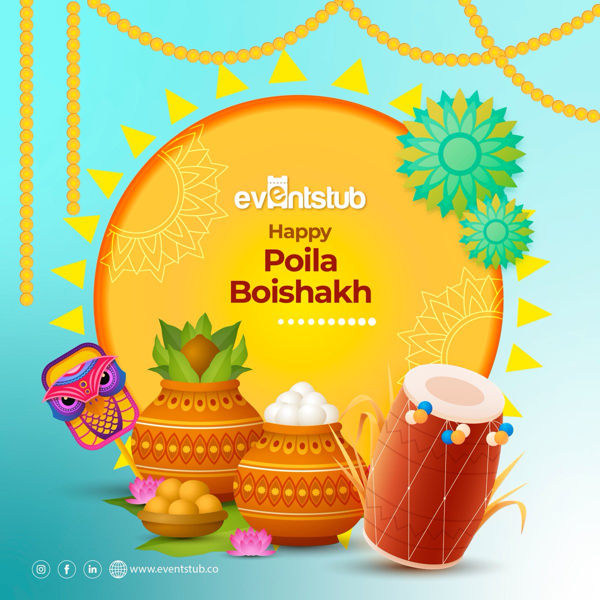 EventStub's tweet photo. “May the sweetness of Sandesh &amp; Rasogulla fill your life with the joy of a New Year! Subho Noboborsho to you and your loved ones.”
#baisakhi2022 #baisakhi #happyvaisakhi #festivevibes #eventstub #virtualevent #virtualeventplatform #eventprofs #eventsonthego #DIY3Dvirtualevents https://t.co/hVKcExuHiG