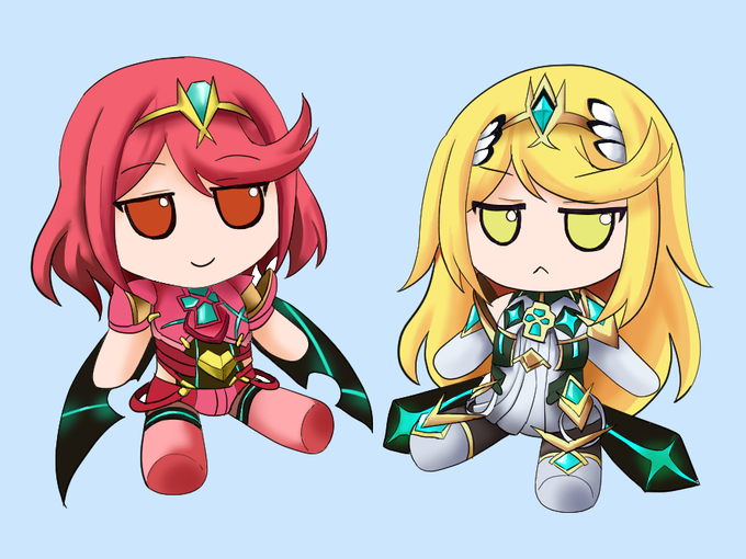 ホムラとヒカリ ふもふもバージョン
Pyra & Mythra fumo 
