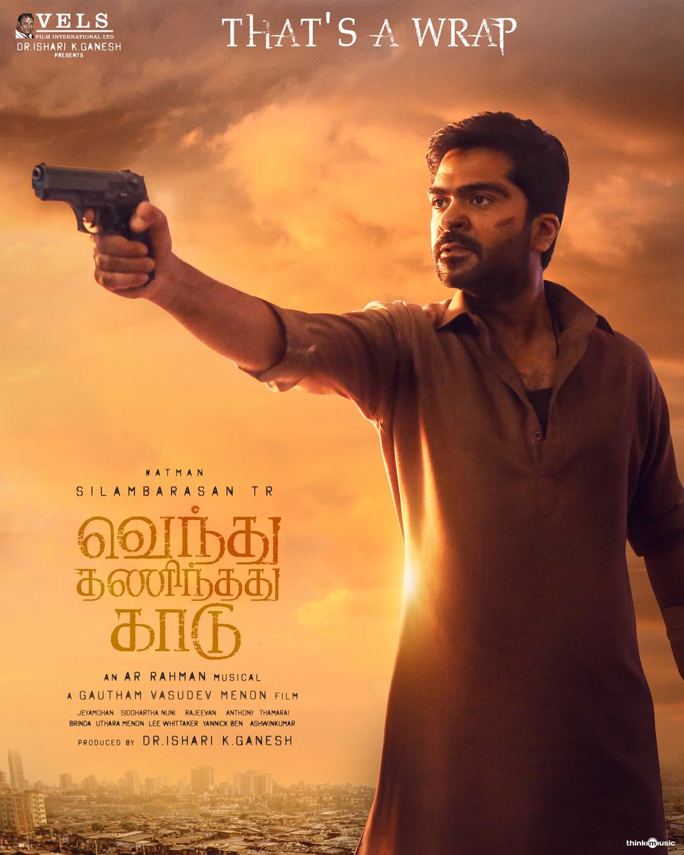 menongautham's tweet photo. Filming completed.
Thank you! 
#VendhuThanindhathuKaadu
@SilambarasanTR_
@arrahman
@IshariKGanesh 
@SiddhiIdnani 
@jeyamohanwriter 
@NuniSiddhartha 
@rajeevan69 
@editoranthony
@Kavithamarai
@BrindhaGopal1 @utharamenon5
@ashkum19 
@SiddiqueActor 
@NeerajMadhavv 
@Preethisrivijay https://t.co/ncOsi4bVXe