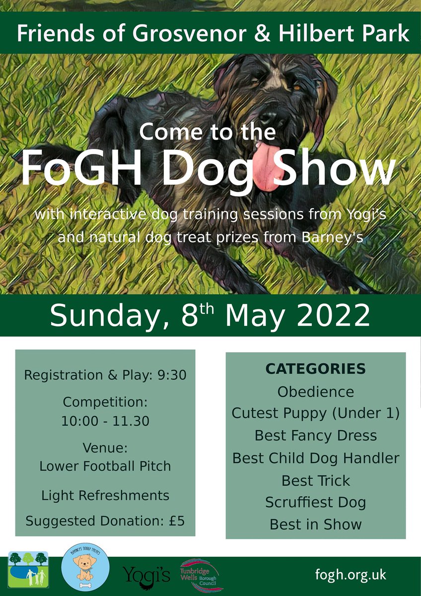 It's back! The Friends of Grosvenor and Hilbert Park Dog Show 🐾🐾