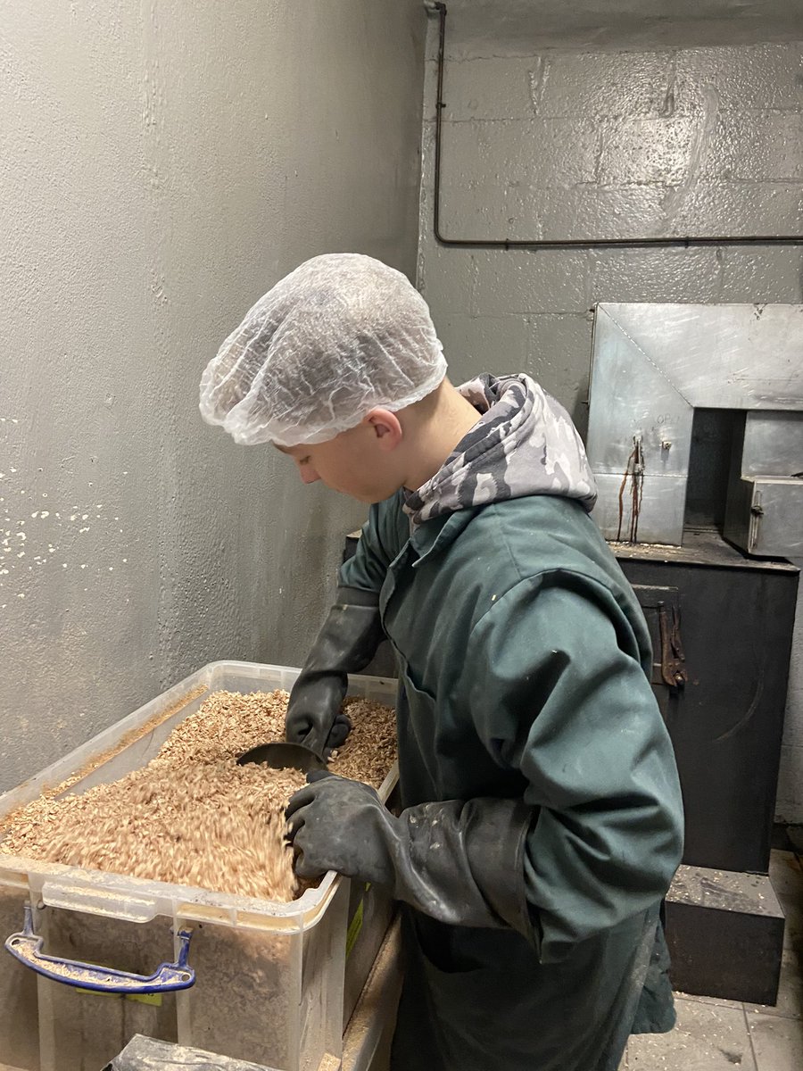 BurrenSalmon's tweet photo. Our son John learning the Smoking during his Easter holdays. #familybusiness #TYStudent https://t.co/YDbSJM4EE3