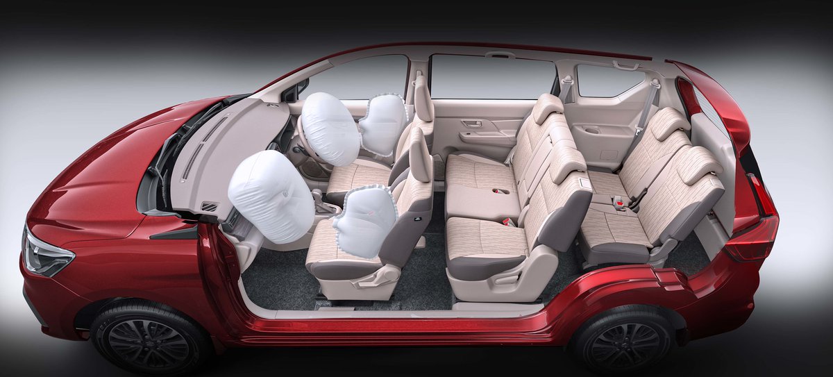 Arjit_Garg's tweet photo. Finally, finally! @Maruti_Corp is talking gadgets & safety! @MSArenaOfficial #AllNewErtiga is now launched at Rs 8.35 lakh
Gets CNG (26 km/kg mileage)
New 1.5L petrol with 6AT setup
Paddle shiftersπ
Suzuki Connect telematics with 40+ features
4 airbags
New colours
#MarutiSuzuki https://t.co/ITwb78pn64