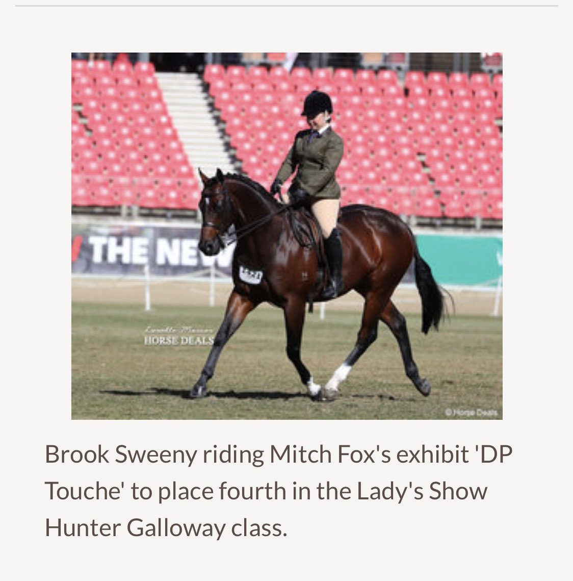 What a little legend he is! So so proud of him giving me an awesome ride for 4th in the ladies show Hunter Galloway 🥰<a href="/yarramanpark/">Yarraman Park Stud</a> <a href="/teamtbnsw/">Team Thoroughbred NSW</a> <a href="/RV_OffTheTrack/">Off The Track</a> #TeamVinnie #IAmInvincible #Vinnie