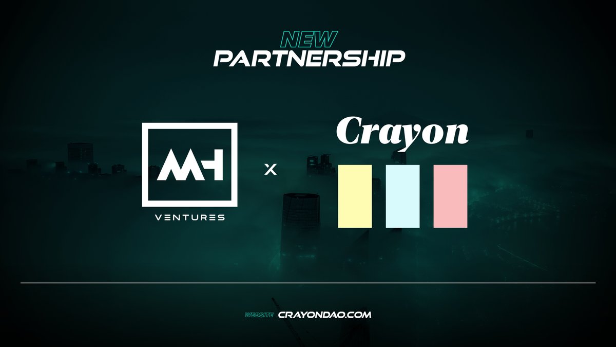 MH Ventures x <a href="/Crayon_DAO/">CrayonDAO</a> 

#CrayonDAO, Web 3.0 infrastructure for Decentralized, Democratized, and Community-Governed Investment Clubs.

#DAO #NFT #DeFi #Web3 #Crypto