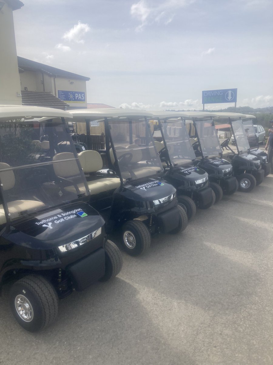 Part of the knew buggy fleet turned up yesterday <a href="/BoringdonParkGC/">Boringdon Park</a>