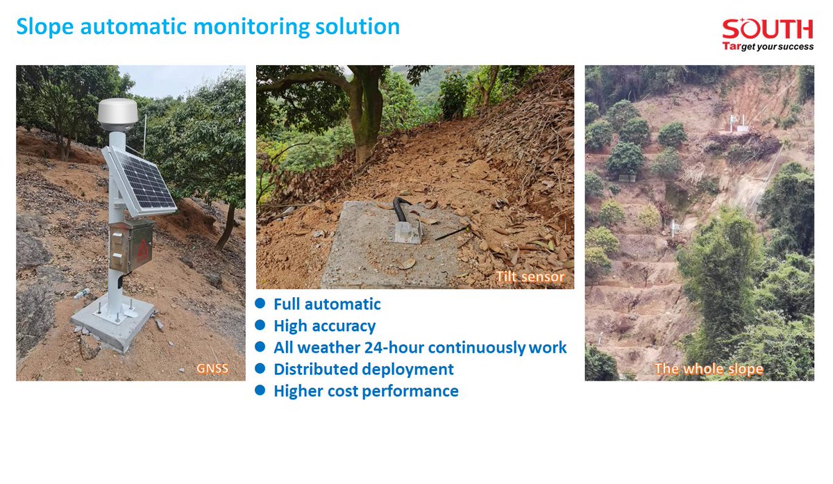 southinstrument's tweet photo. What kinds of #sensors do we need in Slope #Monitoring Solution?
#SOUTH #GNSS #TiltSensor https://t.co/fuFy6IxuTR