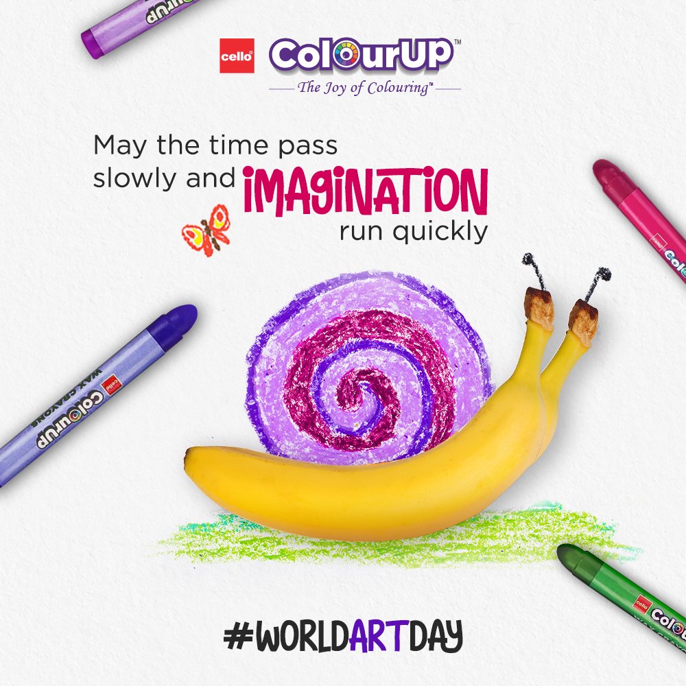CelloStationery's tweet photo. The pace of your child's imagination will be way quicker than a snail when fueled with ColourUP.

#colourup #joyofcolouring #cellocolourup #worldartday https://t.co/DroNn1IU4X