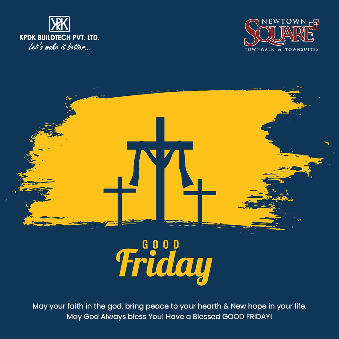 KpdkBuildtech's tweet image. May your faith in the god, bring peace to your hearth &amp;amp; New hope in your life.
May God Always bless You! Have a Blessed GOOD FRIDAY!

#goodfriday #realestate #commercial #property #investment #gurgaon #kpdkbuildtech #newtownsquare