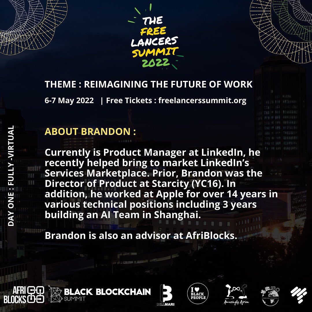 Meet <a href="/bvquinn/">Brandon “BQ” Quinn</a> 

Currently is Product Manager at LinkedIn, he recently helped bring to market LinkedIn’s Services Marketplace. Prior, Brandon was the Director of Product at Starcity (YC16). In addition, he worked at Apple for over 14 years in various technical positions including