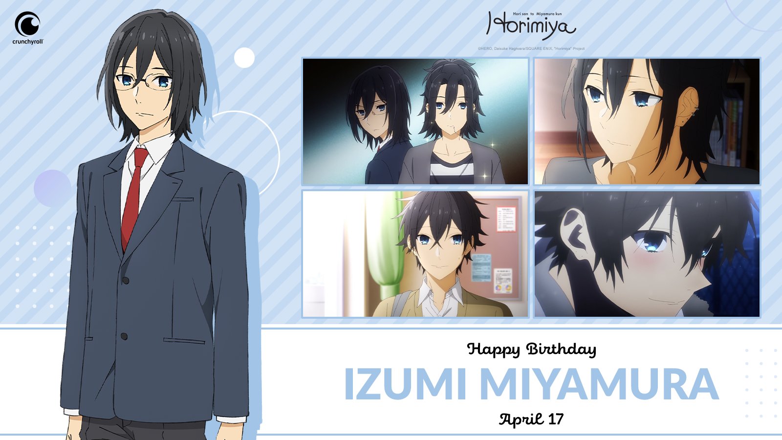 Crunchyroll on X: (4/17) 🎂 Happy birthday Izumi Miyamura! 💙   / X