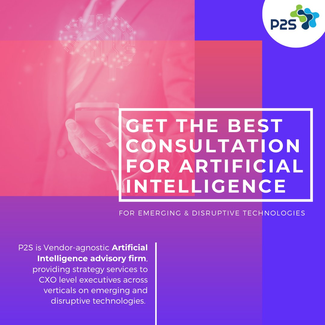 P2S_Australia's tweet photo. P2S is a Vendor-agnostic #AI advisory firm, providing strategy services to #CXO level executives on emerging and disruptive technologies: https://t.co/wYoHR1JmCC

#ML #AIdevelopment #disruptivetechnologies #blockchain #itservices #softwaredevelopment #productdevelopment https://t.co/fBcsoKloit