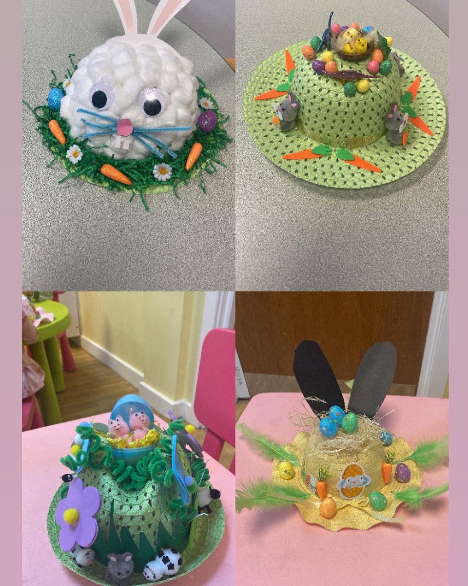 Buttercups2018's tweet photo. 🐣🐰 Buttercups Easter Bonnet Parade 2022 🐰🐣

Wow! Well done children on making such amazing bonnets for our annual Easter Bonnet Parade. You’re all amazing! 
#easter #easterbonnet #easterbonnetparade #bonnet #bonnetparade #bunny #celebration #learnthroughplay #daynursery #NDNA https://t.co/ipwtWAD41C