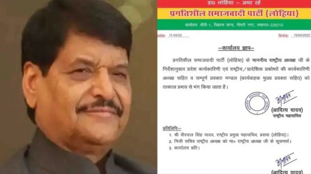 shikhapandeyauw's tweet photo. शिवपाल यादव ने बड़ा फैसला लिया है। उन्होंने शुक्रवार को तत्काल प्रभाव से प्रसपा की सभी प्रादेशिक और राष्ट्रीय कमेटियां भंग कर दी हैं। साथ ही सभी पदाधिकारियों के पद खत्म कर दिए हैं #ShivpalSinghYadav #ShivpalYadav
#Bjp #praspa https://t.co/tl1eGyzH1q