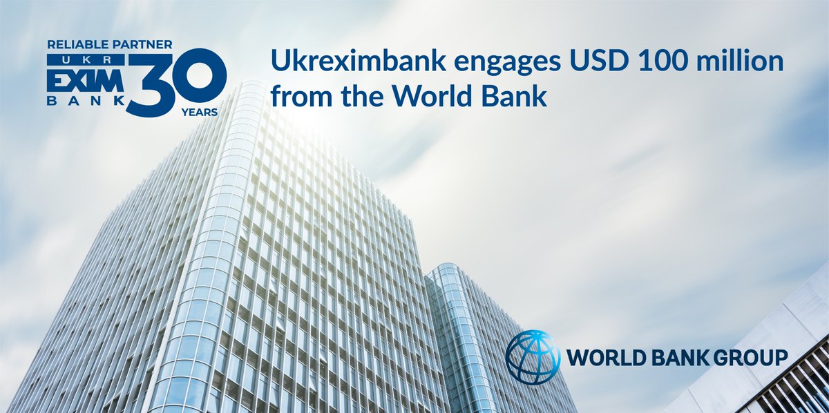 JSC Ukreximbank engages USD 100 million from the The World Bank to provide medium- and long-term financing to private Ukrainian enterprises under martial law.
eximb.com/eng/bank/press…
