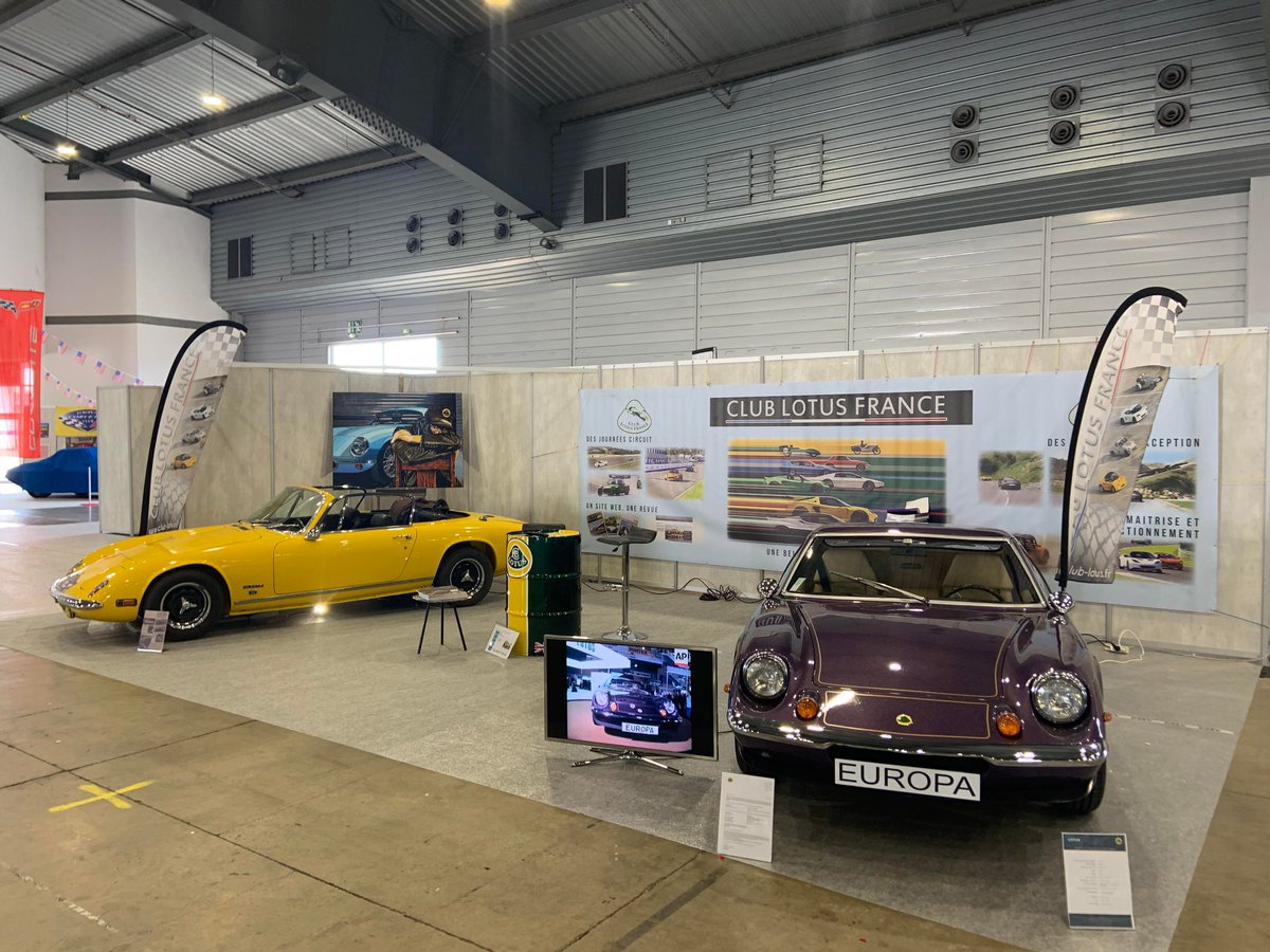 ClubLotusFrance's tweet photo. De belles et de rarissimes Lotus à découvrir sur le stand Club Lotus France lors du Montpellier Motor Show, ces 3 journées à venir du 15 au 17 Avril 2022 ! #MyLotus #MontpellierMotorShow #Salon #Lotus #ElanPlus2 #Europa @LotusCars @ClubLotusFrance https://t.co/4GUESD3FDf