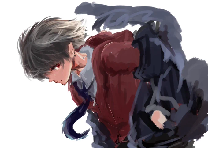 葛葉描き途中だけどいい感じ 