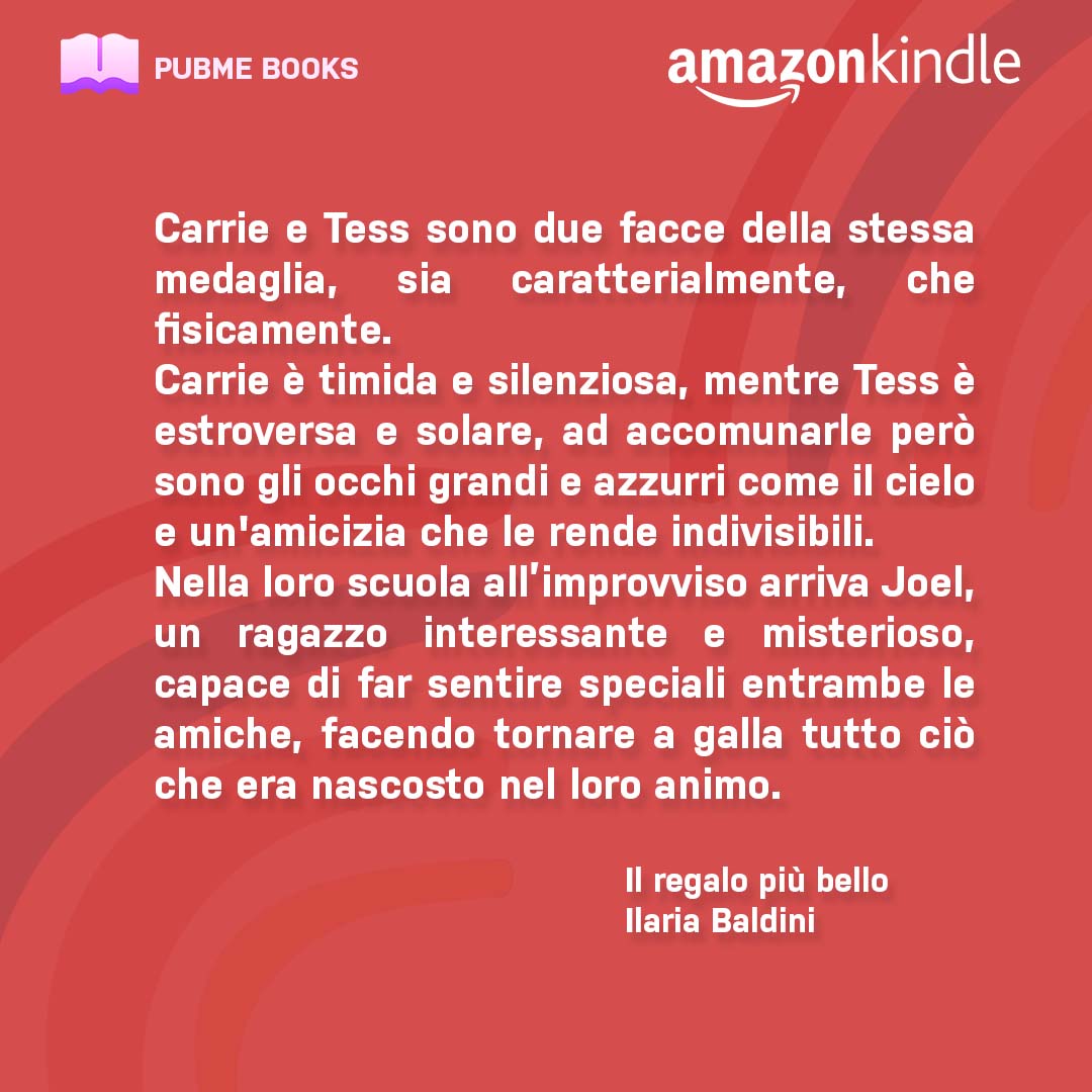 PubMe_it's tweet photo. 📕Ebook Online!

Titolo: Il regalo più bello
Autore: Ilaria Baldini
Collana: Floreale

Acquista o leggi:
https://t.co/jV7HrXjuU6

#ebook #bestseller #romance #pubme https://t.co/4LPluivStQ