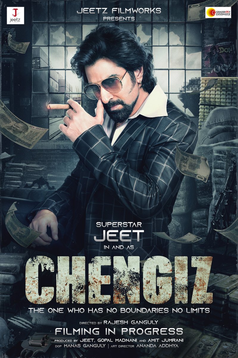 Superstar #Jeet IN AND AS #Chengiz! First Look Poster of #Bengali film Chengiz.

Filming in progress. More updates soon!

#SusmitaChatterjee | #RajeshGanguly | #ShatafFigar | #RohitBoseRoy