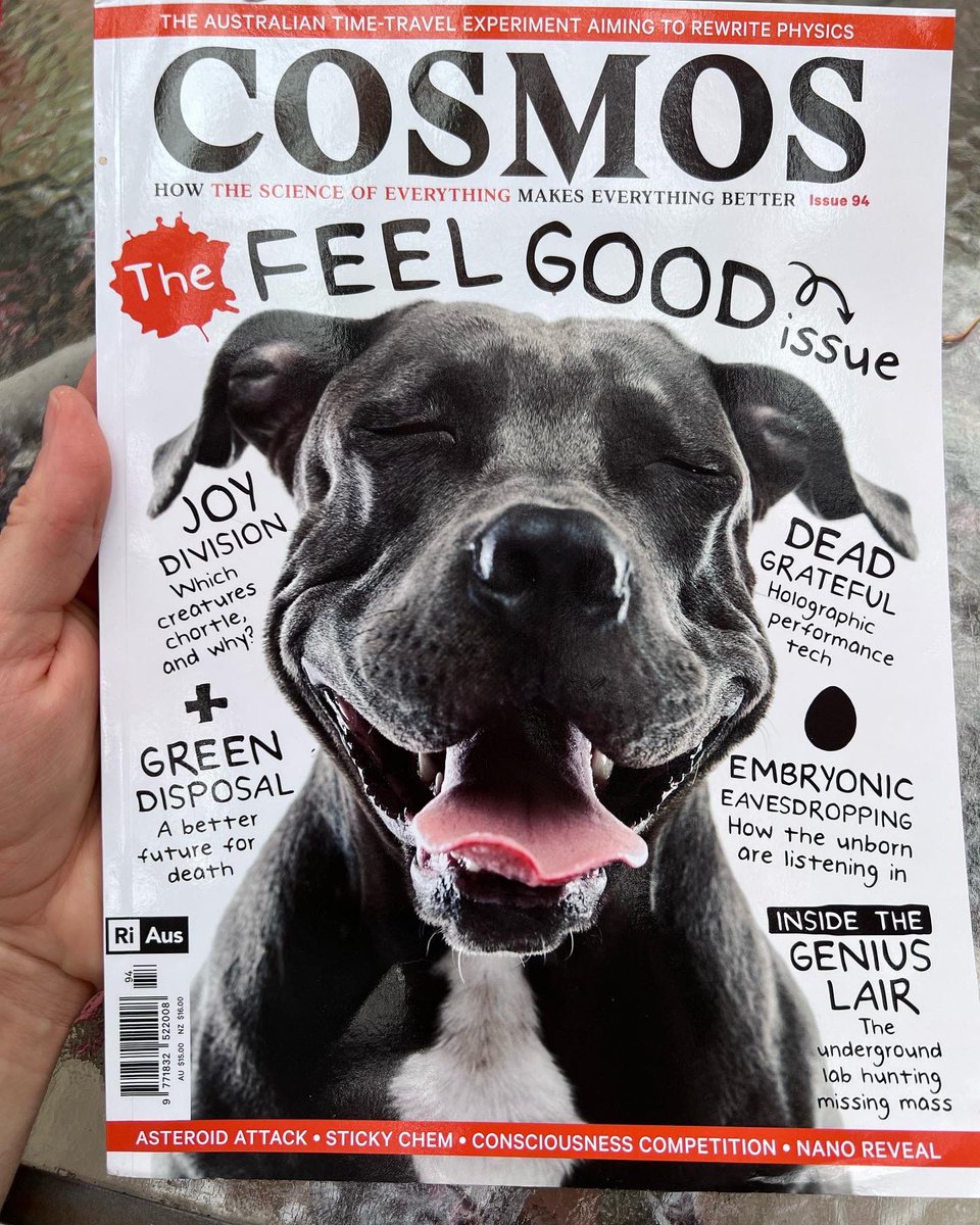 astroduff's tweet photo. Loving this feel good edition of @cosmosmagazine and not just because of the great science and science explainers but also (as I’ll show!) getting to see so many of my great colleagues just makes this edition of #CosmosMagazine even greater 😉 1/4 https://t.co/8oHQSZ9jUs