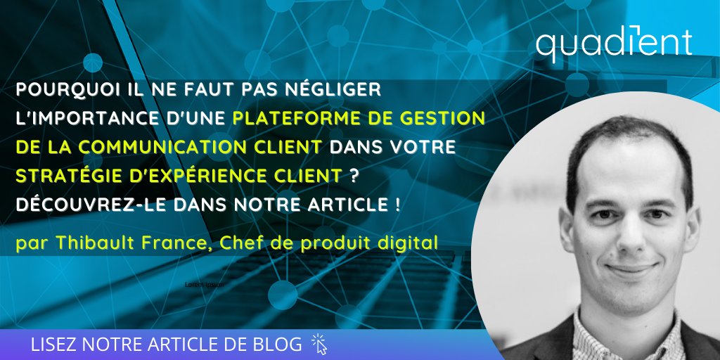 Quadient_FR's tweet image. ☝️ Vous ne le savez pas encore mais il manque une pièce essentielle dans votre stratégie d&apos;expérience client...une plateforme de gestion de la #CommunicationClient !
➡️On vous explique pourquoi c&apos;est un atout indispensable pour fidéliser vos clients : ow.ly/SpQl50IJfEL
#CCM