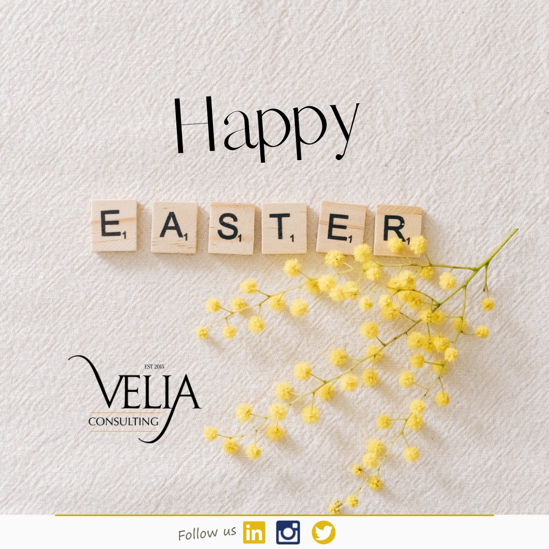 VeliaConsulting's tweet photo. Happy Easter from the team at Velia! We give thanks for the gift of life, love, and joy.
#Easter 
#Joy
#Thankfulness 
#VeliaConsulting
#Doingbusinessinghana https://t.co/gpwk5tZQ9J