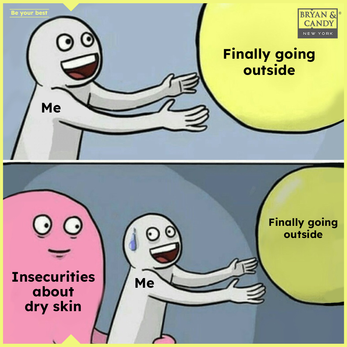 bryanandcandy's tweet photo. We are finally getting rid of the lockdowns but dat dry skin tho. π₯΅
Bryan & Candy's Body Butter gives deep hydration to the skin for keeping it healthy this summer!
#Meme #Trending #BodycareMeme #SkincareMeme #DrySkin #SkinProblems #SummerVibes #SummerSkincare #BryanAndCandy https://t.co/aPlfGTWz01