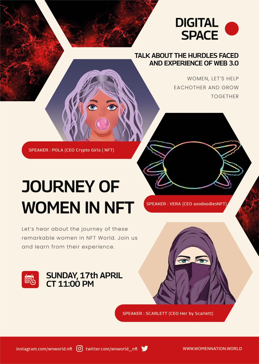 Aliasgharawan97's tweet photo. 🥳I am super excited to announce our First Twitter Space on Sunday 11 PM CT.
➡️Super Talented 
@scarlettdrian
 
@CryptoGirls2022
 and 
@axodoodlesNFT
 are joining us!
➡️Hold tight, grab and coffee and Join us ❤️

#nftspace #SpacesHost #TwitterSpaces #NFTs #NFTCommunity #Ethereum https://t.co/gOoC8D0Yz3