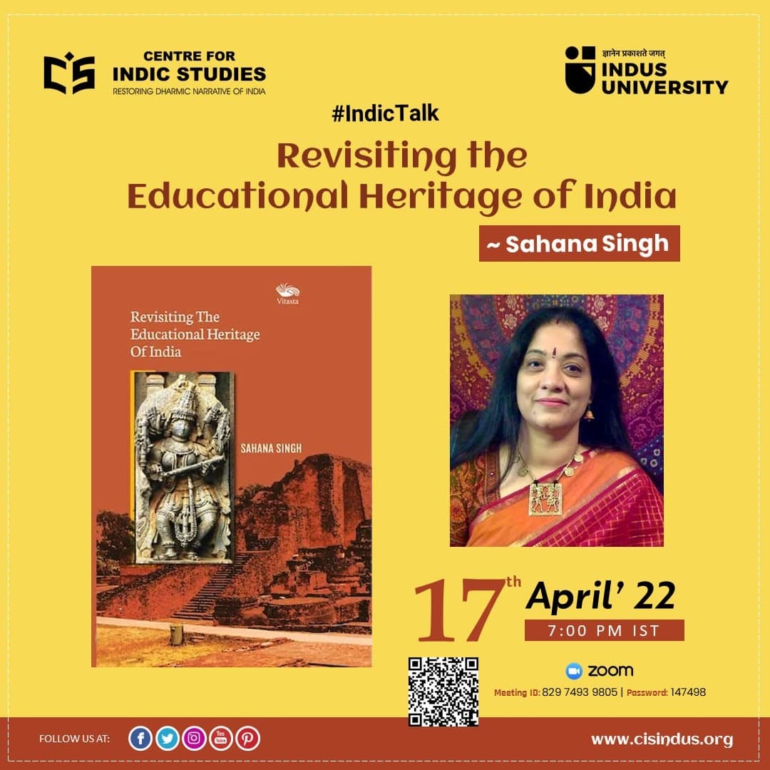 CIS_Indus's tweet photo. #IndusUniversity is inviting you to a scheduled #IndicTalk.
#CISIndus https://t.co/LN7OOtR965