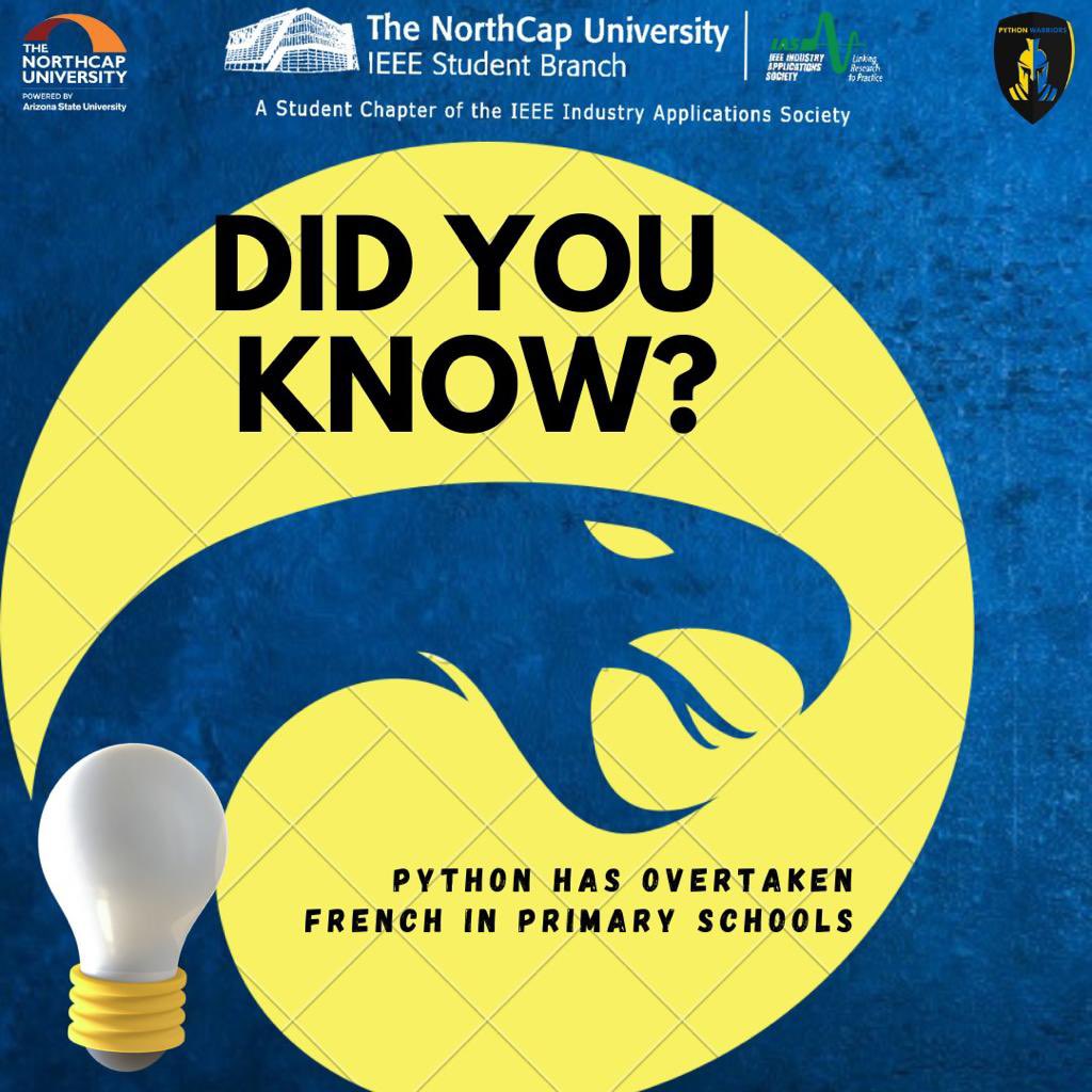 pythonwarriors_'s tweet image. Did you know …?
Like and share with your friends and follow for daily updates✨✨
#python #pythonprogramming #ncu #ieee #ieeeias