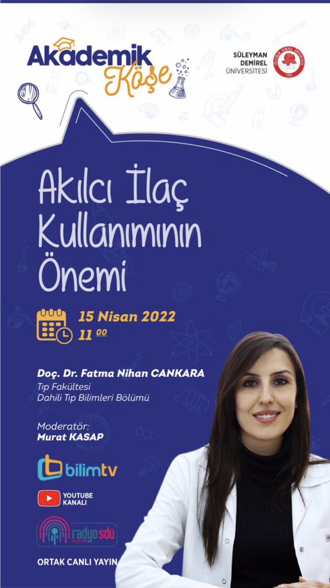 Akademik Köşe'de bu hafta akılcı ilaç kullanımının önemi ele alınıyor. 👇