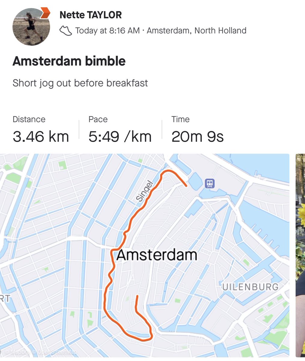 A morning trot to stretch the legs in preparation for seeing @NBThieves in #Amsterdam this evening 🎤 #ukrunchat #running #GoodFriday #holidayrun