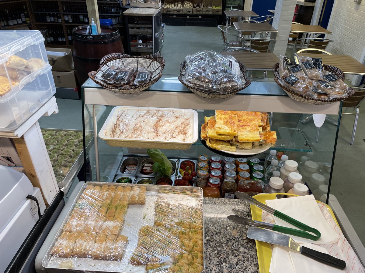 # Good morning everyone from market cafe knutsford freshly made vegetarian borek and vegetarian full English breakfast vegetarian tiramisu and baklava
