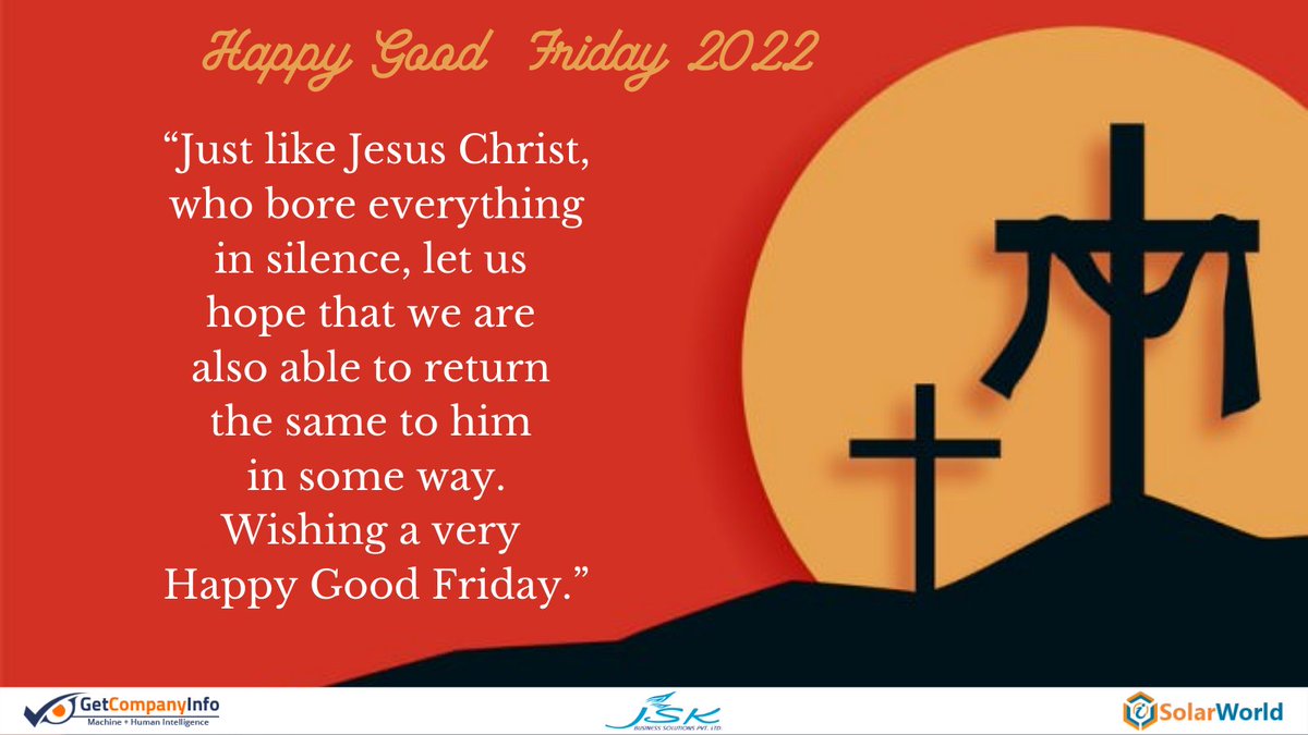 On this holy day, may God bless your life with goodness.
#GoodFriday
#GoodFriday2022
#HolyWeek
#Easter2022