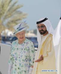 The British Crown conquered  the United Arab Emirates and established mining and oil industries there before handing the land over to the Al Nahyan family and they are worth about 150 billion. They own the Abu Dhabi Investment Authority which is worth over 1.3 trillion in assets.