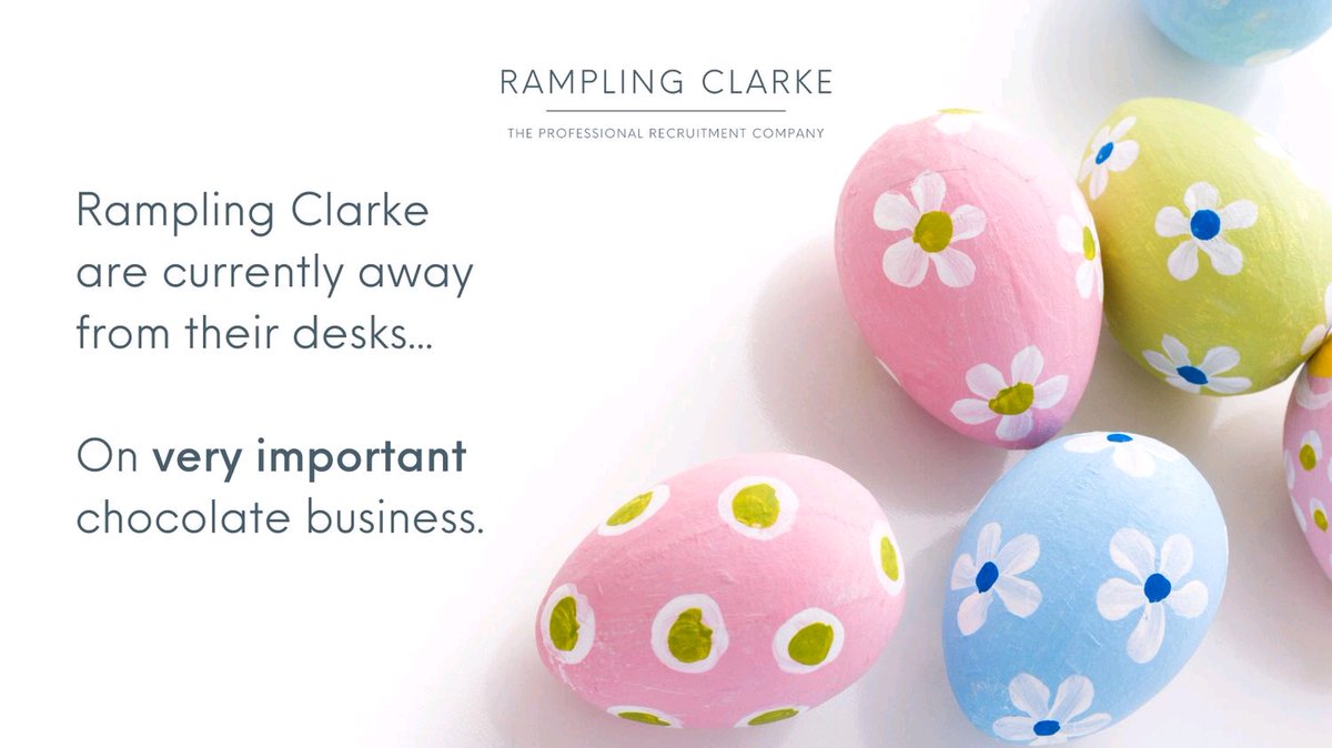 Happy Easter Weekend- If you are considering your career and would like some assistance during the break, please reach out by email in the first instance - to arrange a confidential telephone appointment.  #Legal #Vacancies #Norwich #Norfolk @RamplingClarke