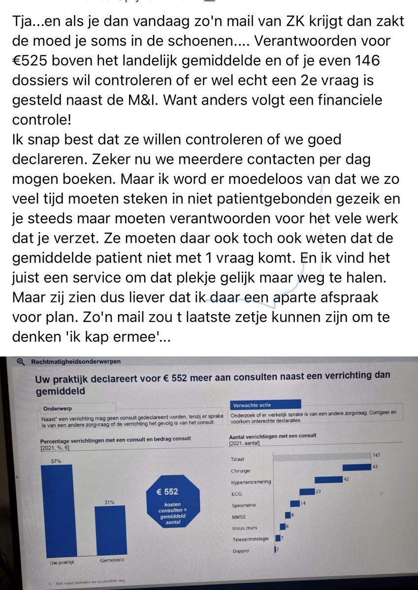artinspector's tweet photo. Extreem wantrouwen van @ZilverenKruis : voor €525 nu uren en uren controle wensen onder dreiging van zwaarder geschut. Weer een huisarts die er zo geen zin meer in heeft, zo invoelbaar…. #helpdehuisartsverzuipt https://t.co/mt27sHs76O