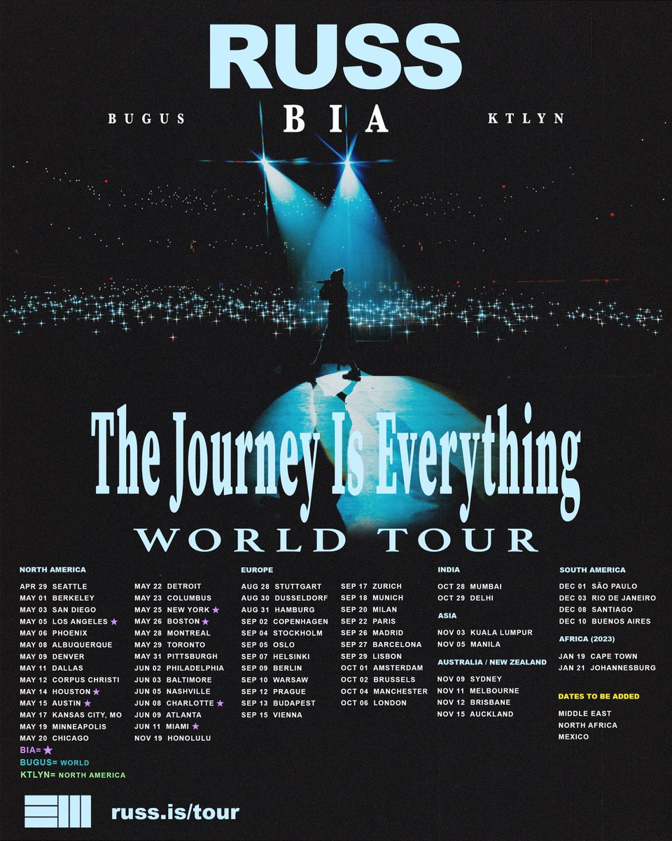 TICKETS ON SALE NOW

russ.is/tour