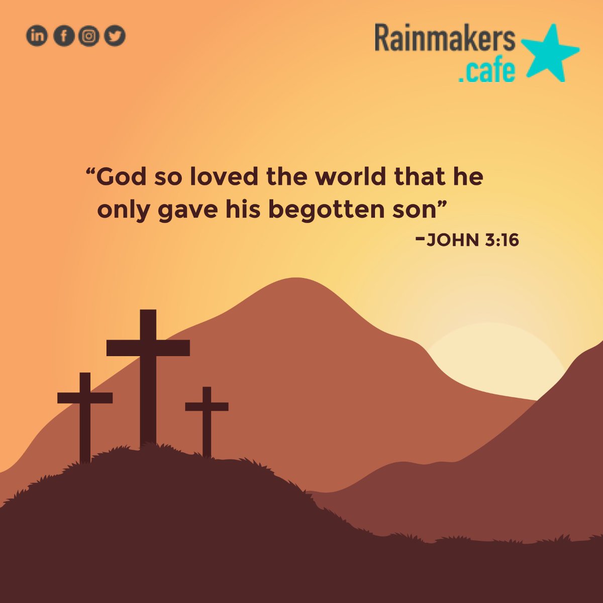 rainmakerscafe's tweet photo. Have a "Blessed Good Friday" May your faith in God bring new hope in life.

#goodfriday #holyfriday #truelove #jesus #GoodFridays #GoodFridayVibes #GoodFridayWishes https://t.co/a8hYoKuerz
