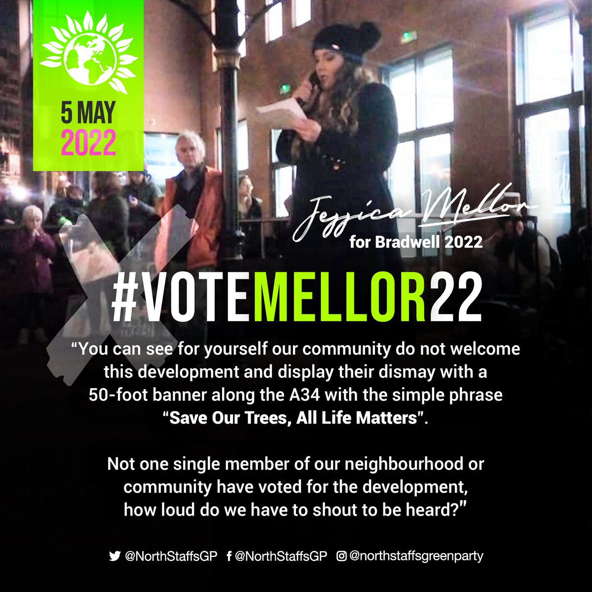 #Bradwell candidate, Jessie Mellor, has proudly stood for the concerns of local residents who aren’t being heard &amp; the declining wildlife that is a risk because of the appalling decisions to destroy 9+ #GreenSpaces across #NewcastleBorough  

#VoteMellor22 #SaveNULGreenSites 🌳