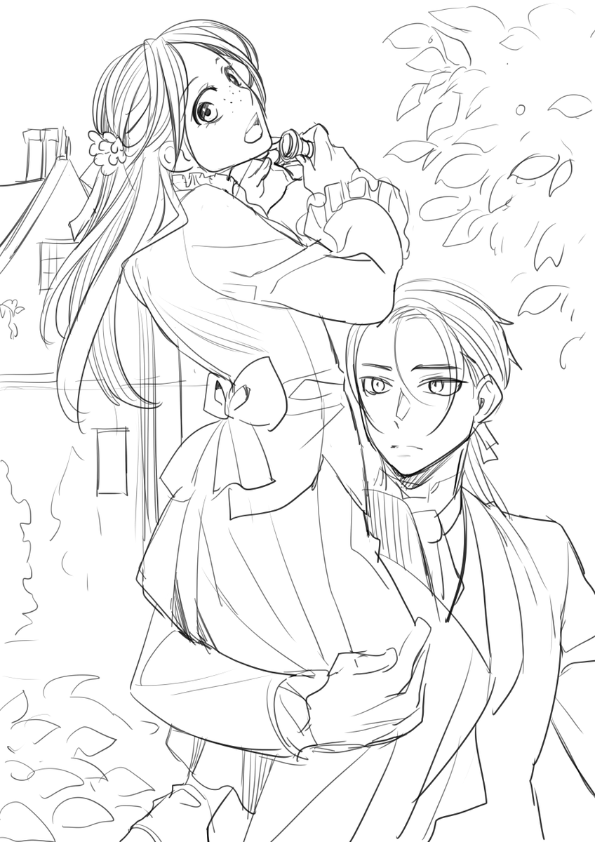 自然好きのお嬢様と不愛想従者が織りなす、倉田だってこういうの描けるんだもんというアピール(何も考えてない) 