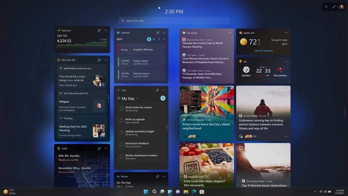 Windows 11 to get full screen widgets panel with third-party widgets support 
windowslatest.com/2022/04/15/win… #Windows11